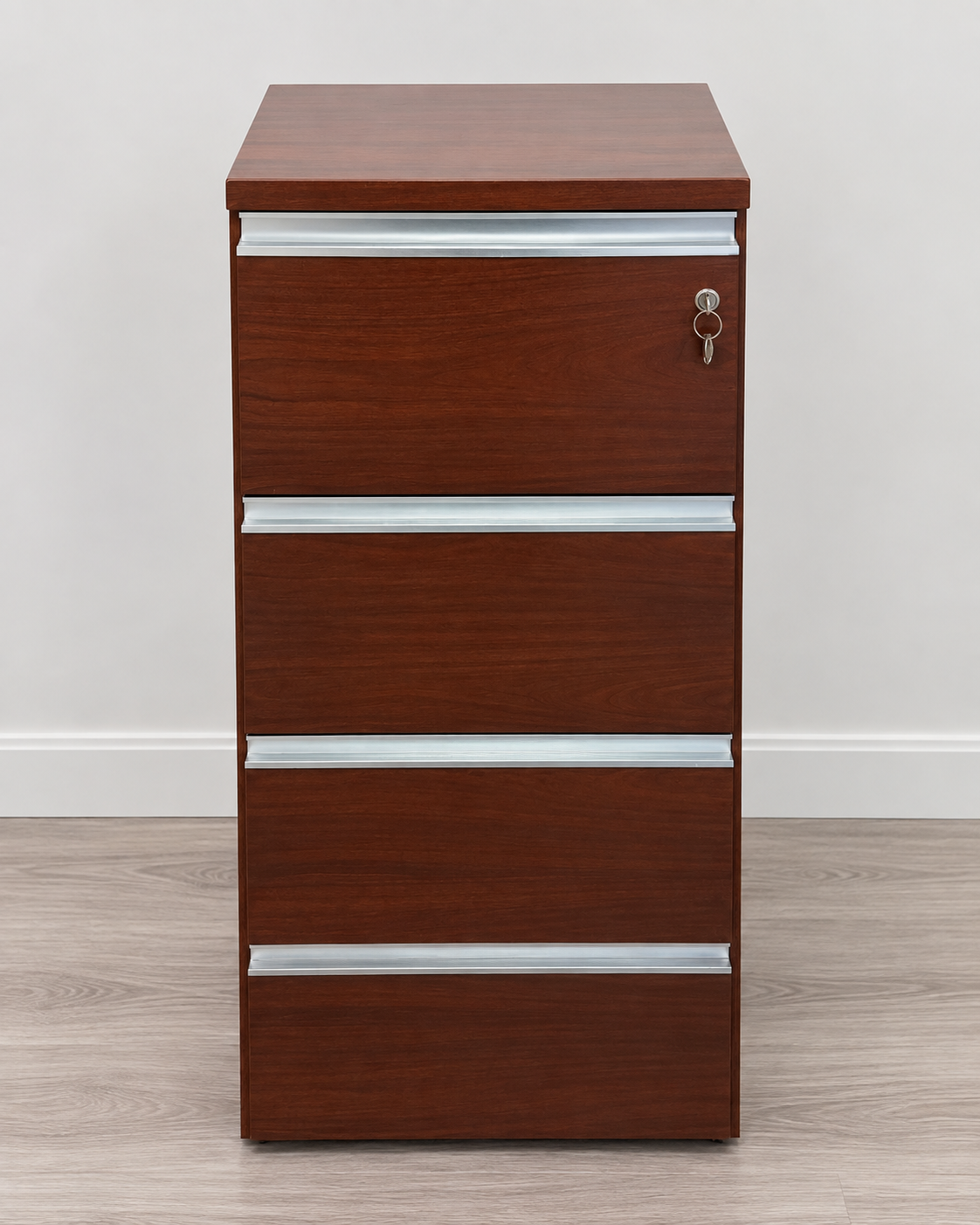 5 Drawer Filing Cabinet - wood dark