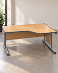 L-shaped corner office desk (deep on the right)