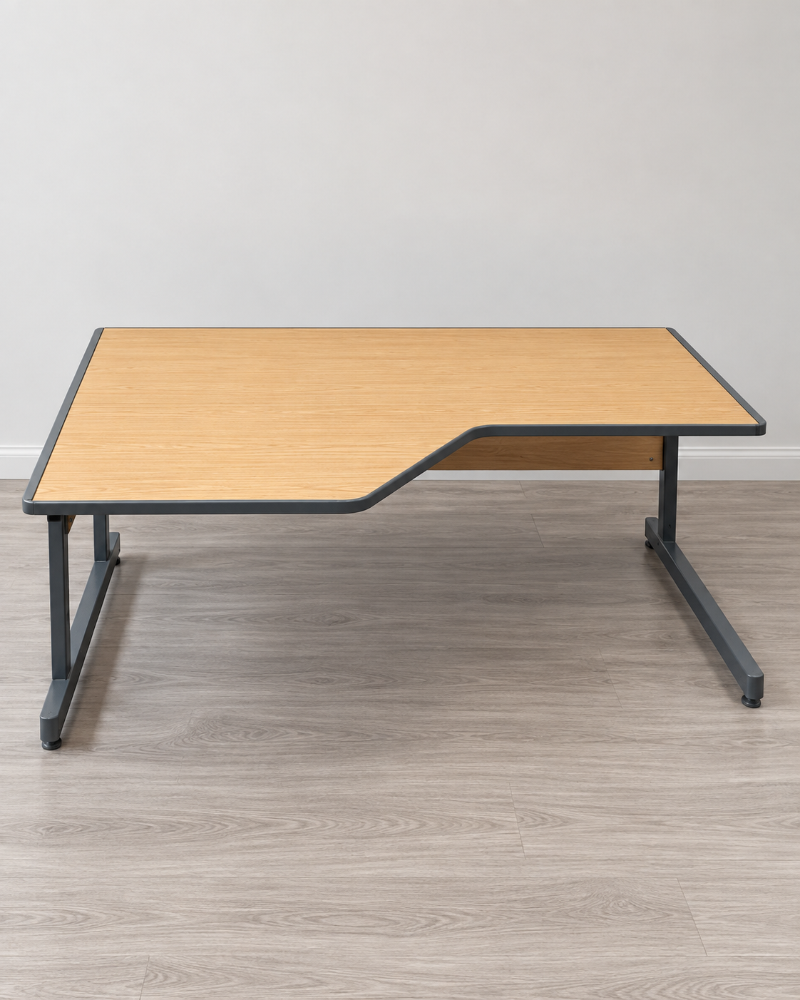 L-shaped corner office desk (deep on left)